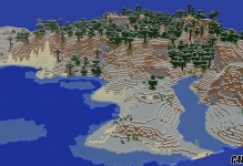 C4D 我的世界雪地地图模型 Minecraft Snow 