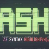 AE高科技模拟代码特效脚本 ASH Syntax Highlighter v1.0.0b