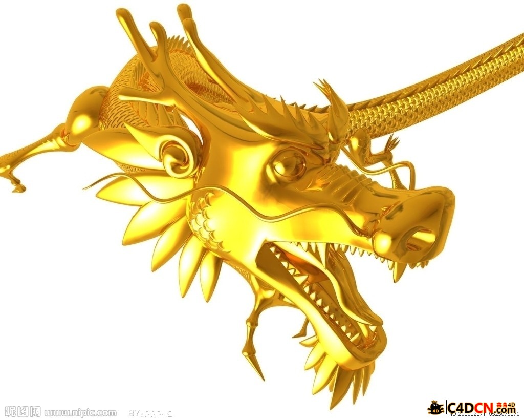 Голова золотого дракона