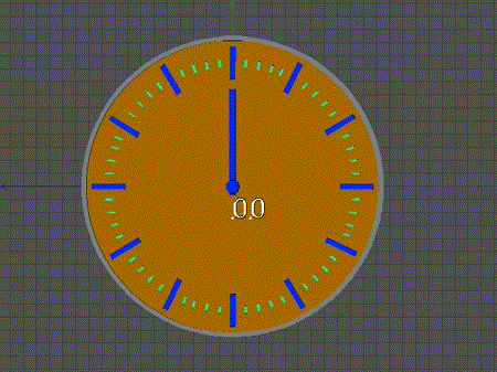 c4d预设 钟表分针转换数字显示xpresso绑定