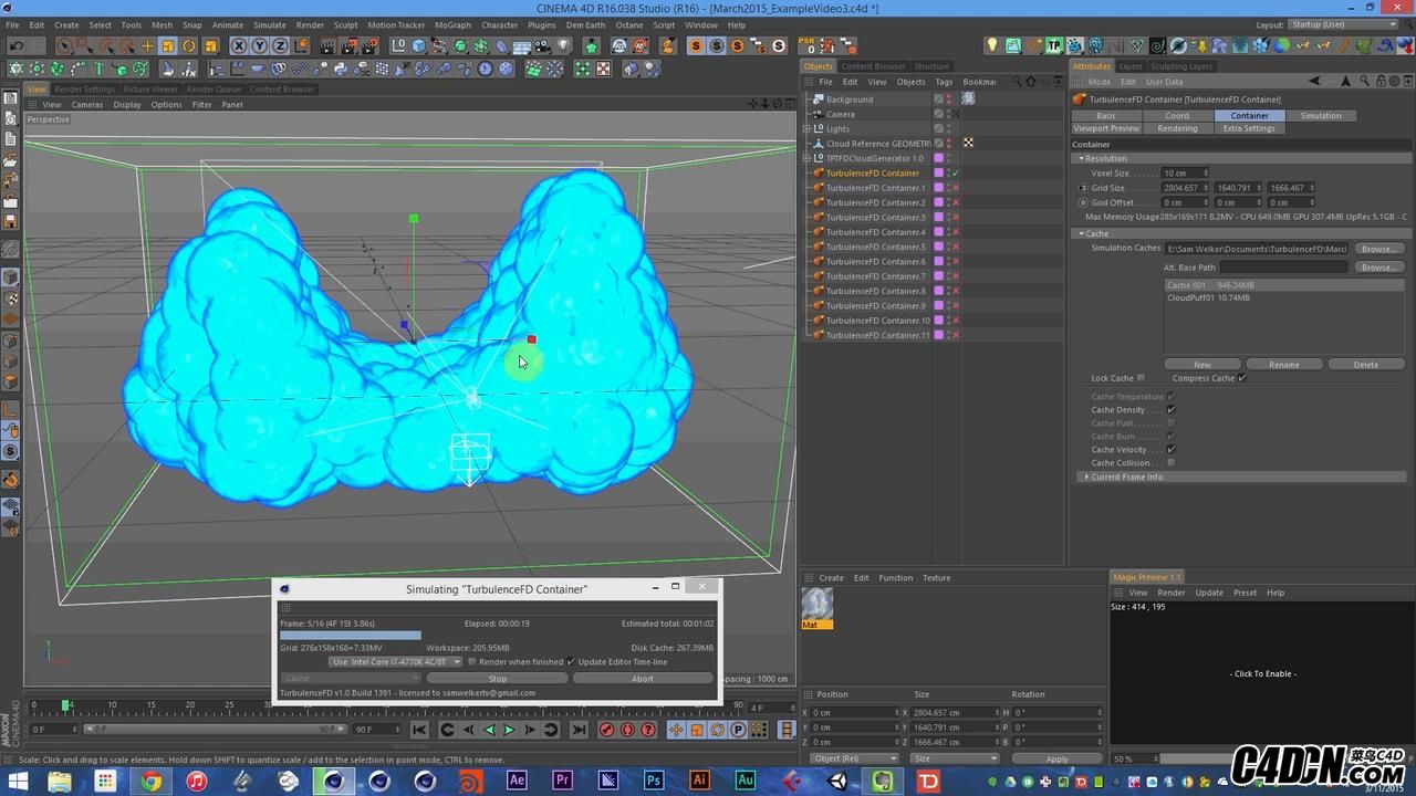 Think Particle Tutorial 34 - Creating Realistic Clouds in Cinema 4D Using TFD-HD.jpg