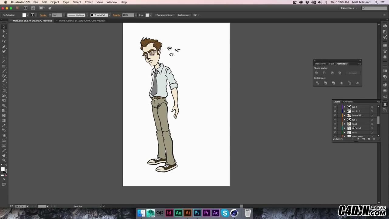 Brograph Tutorial 059 - Animating 2D Characters from Illustrator in C4D using IK.jpg