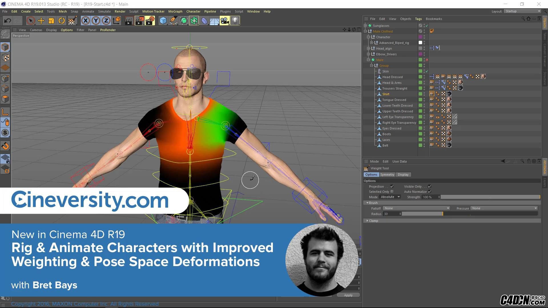 09-New in Cinema 4D R19- Rig and Animate Characters with Improved Weighting and .jpg