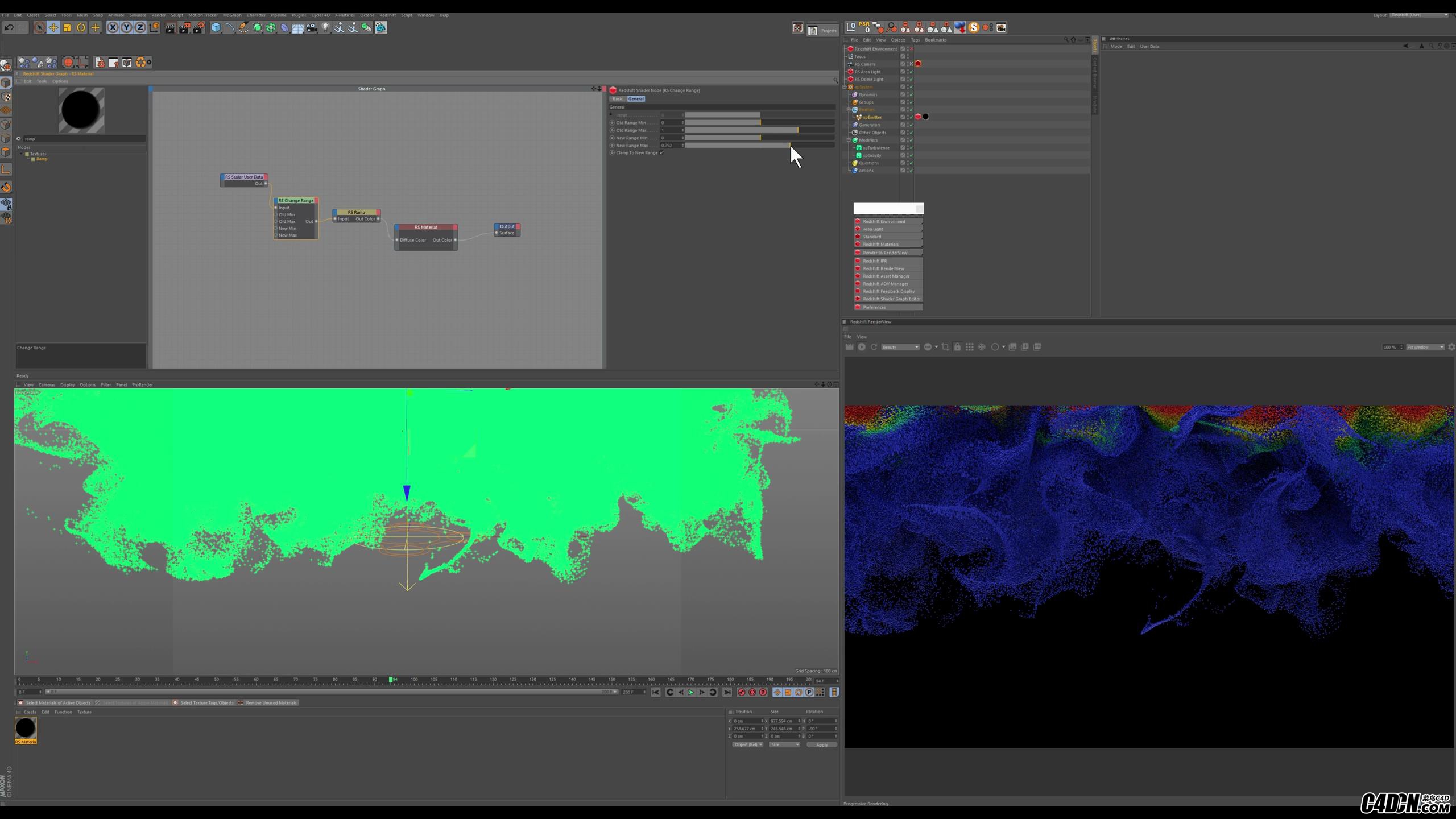 Adding Scaler &amp; Color Ramp To X-Particles in Redshift 3d (4K)_20180125104820.JPG
