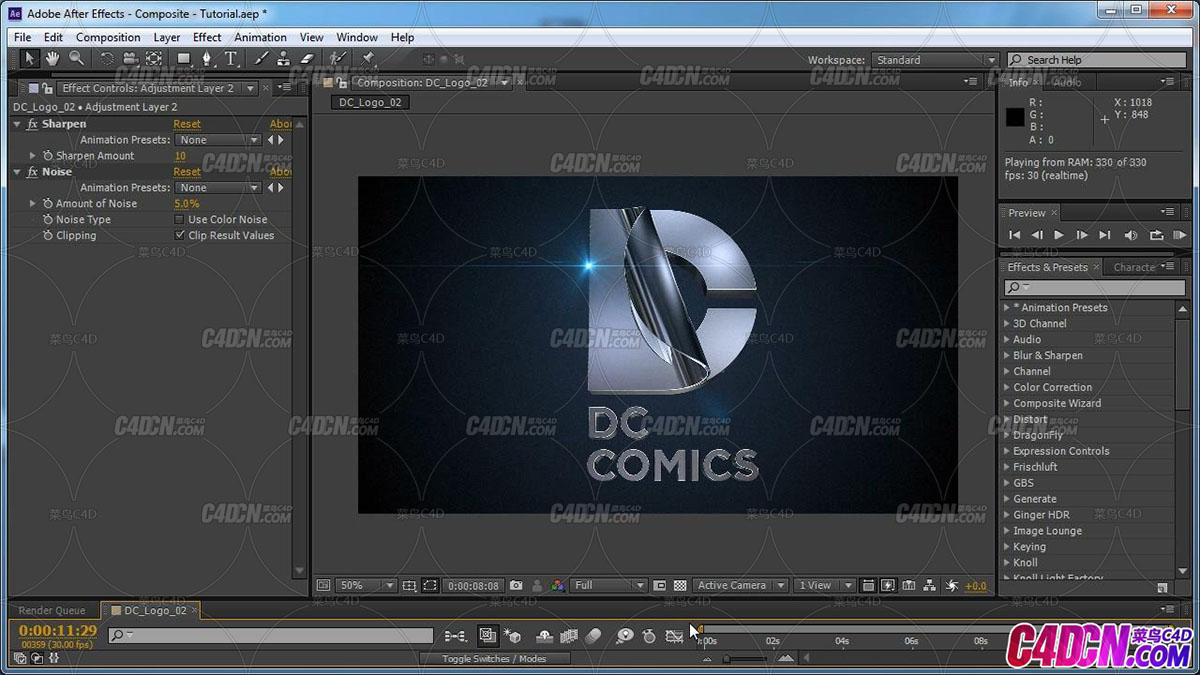 C4D - DC Logo Opening Animation - Tutorial_20190829004203.JPG