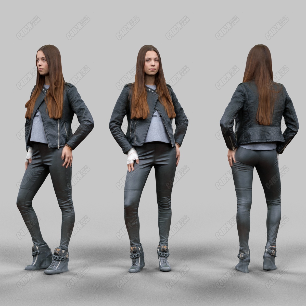 3D Model Download Leather outfit Girl_643.png