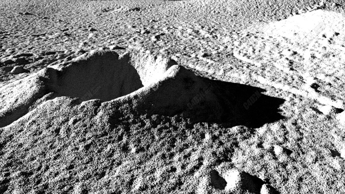 月球上最大的陨石坑图片
