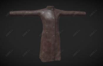 C4DŮԾɶƤģ Old leather cloak (female)