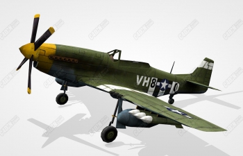 C4Dصսɻģ P-51 Mustang Model