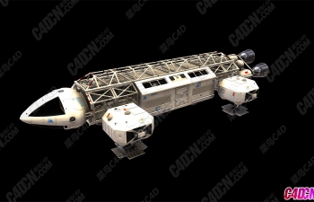 Blender太空乘客舱运输飞船模型