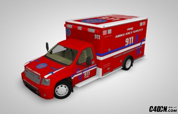 ߾ȾȻģTurbosquid 3D Model: Emergency Ambulance Truck 2in1