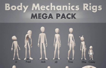 MAYA12Ͱģ Gumroad - Body Mechanic Rigs Mega Pack 1.1