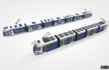 C4D模型 地铁 货车