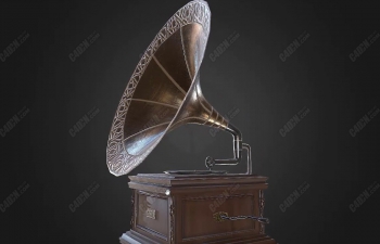 C4Dģ Gramophone Model