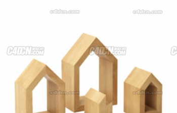 ľ״ľģ Four Houses Wooden Decoration
