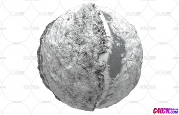 C4D雪地材质球贴图地面素材(4K分辨率)
