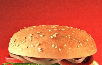 ȼ麺ʳC4Dģ Ham Chicken Pie Hamburger Sandwich Food