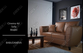 C4DдʵƤɳģ߽̳ Cinema 4d Sofa
