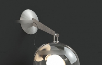 ڹҲֱڵ3Dģ Metal wall hanging glass ball cover wall lamp 3D mode
