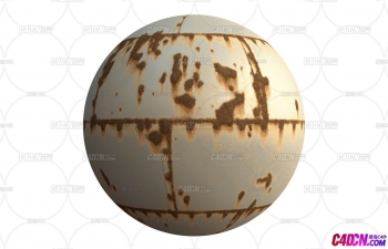 C4D材质球-大片锈迹斑斑的钢板金属板贴图素材(4K分辨率)