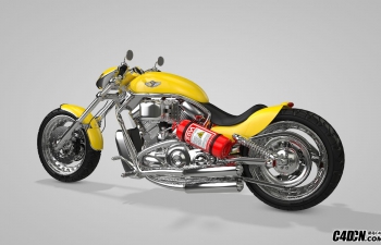 C4D߾ȹĦгģ Harley-Davidson 3d model