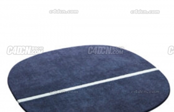 简约双拼地毯模型下载 Oona Rug 140x140
