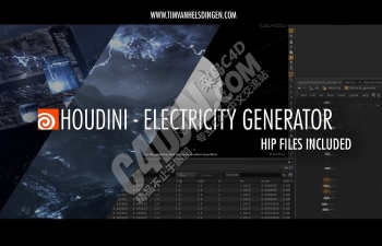 Houdini创建闪电电流特效动画预设保存教程