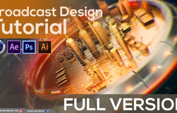 C4D+AEŵĿװ̳ cinema 4d broadcast graphics tutorial