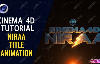 C4DʸеĽַƬͷ̳ Cinema 4D Tutorial Title Animation