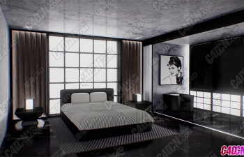Low PolyԼڰ׷ִװģ Modern Bedroom