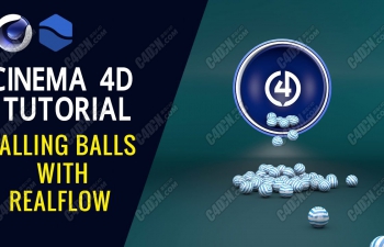 RealFlowСɢ䶯C4D̳ Falling Balls With RealFlow - Cinema 4D Tutorial