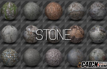 53C4Dʯͷϼ Stone Textures for Cinema 4D