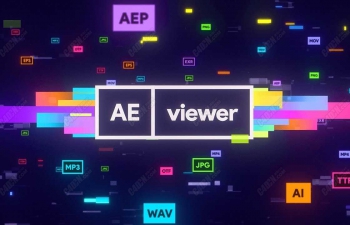 AE超级工程素材预览媒体文件脚本管理器 Aescripts AEviewer V1.7.1