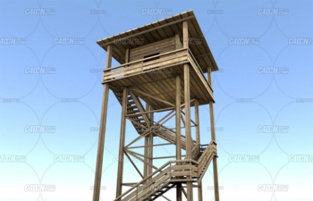 C4Dľӱģ Watch Tower made of Wood
