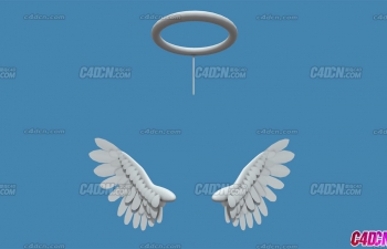 天使翅膀道具模型 angel wing