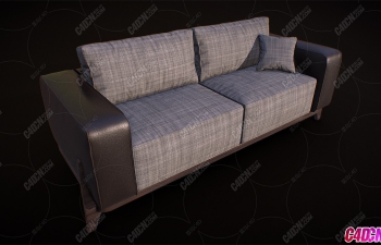 ӲƤ˫ɳҾģ Leather sofa with Baked Normals
