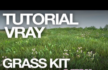 C4D草地预设花草植物生态教程 Grass Kit