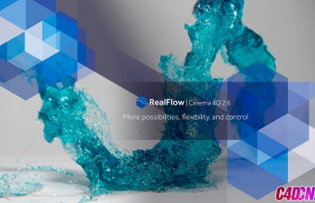 C4D流体动力学模拟插件RealFlow C4D 2.6.4.0092 R17-R19 win