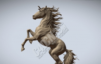 C4D法拉利标志跃马动物雕塑模型