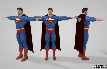 C4Dģͺ Superman 3d model