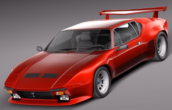 èGTS1971 1991C4Dģ De Tomaso Pantera GTS 1971C1991 3D Model