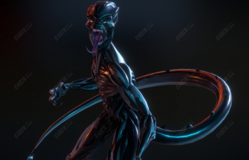 C4D异形生物外星人模型 Alien model