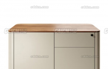 칫C4Dģ nautilus desk lowboard 120