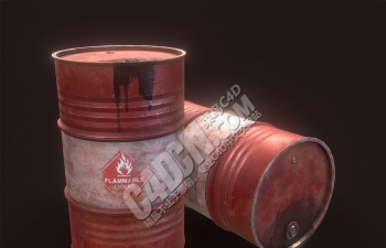 C4DͰģ Oil barrel