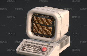 Cinema4DʽͨԼģ Retro computer