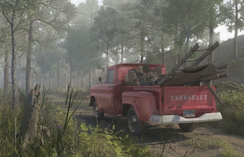 C4D+Redshift作品《开车穿过森林》