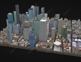 C4DִнȺ Modern city building complex model