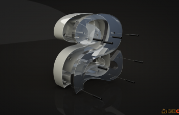C4Dֽ̳Cinema 4D Tutorial C Cool Looking Plastic and Glass Type