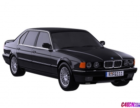 BMW M7 E32 C4Dģ