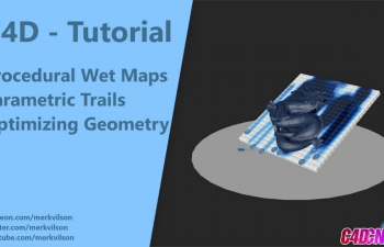 ˶ͼιģʪͼۼЧC4D̳ Wet Maps & Procedural Trails